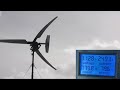 Wind Turbine Running 15-25mph Winds - 3kw Ebike Motor Hub