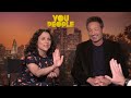 YOU PEOPLE Funny Cast Interview | Eddie Murphy, Julia Louis-Dreyfus, David Duchovny, Lauren London