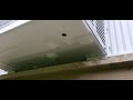 How to drill a drain hole on a window air conditioner and stop water splashing noises