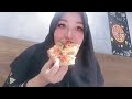 Eating salmon pizza//mukbang eating show