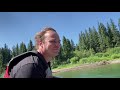 Jet boating the Murray River to Kinuseo Falls, Tumbler Ridge, British Columbia