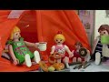 Playmobil Familie Hauser - Camping im Kinderzimmer  - Geschichte mit Anna und Lena