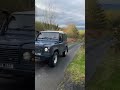 Straight pipe 300tdi defender driving up steep hill