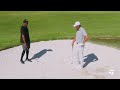 Tiger Woods And Scottie Scheffler Bunker Masterclass | TaylorMade Golf