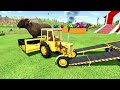 TRANSPORTING COWS, HORSES, SHEEPS, BULLS & RAM WITH URSUS, MAN & VALMET TRACTORS - FS22