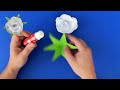 How to make an easy white paper rose 🌼 Origami white flower