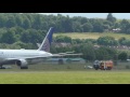 EMERGENCY Landing United Boeing 767 N642UA at Edinburgh Airport