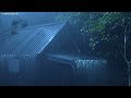 Deep Hypnosis for Sleep Soundly in 3 Minutes with Heavy Rain & Vibrant Thunder on Tin Roof at Night