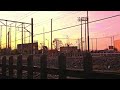 鉄塔 夕焼け 学校の鐘 紅葉 1209SA PM 東大和駅〜玉川上水駅 散歩1