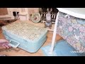 Vintage Suitcase Makeover / Quick Furniture Flip / Chalk Paint & Decoupage