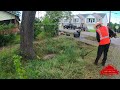 We TRANSFORMED This Lady’s Old CHILDHOOD Homes OVERGROWN Yard