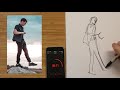 Gesture Drawing Practice | 20 and 40 sec. poses