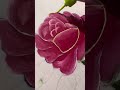 How to make a rose flower on cotton cloth #handpaintedsuitdesign #like , share and subscribe 🙏