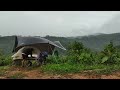 AMAZING CAMPING IN HEAVY RAIN ⛈️ RELAXING CAMPING IN RAIN AND THUNDER