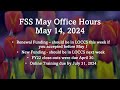 Family Self-Sufficiency Office Hours: May 14, 2024