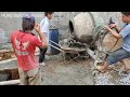 FULL VIDEO: 180 Days Build RCC Column Footing Concrete Construction Stone Foundation Works