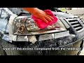 Headlight restoration shown in 4 minutes