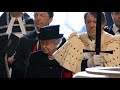 Queen arrives at Margaret Thatcher's funeral