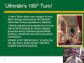 History of the Rightly-Guided Caliphs Lecture 7  Uthman Reverses Policy  Hamza Dudgeon