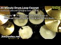 20 Minute Backing Track - Hard Rock Drum Beat 90 BPM