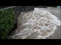Newcastle Emlyn and Teifi river in flood 13 10 18