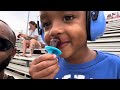 LANDEN & LEGEND WATCH CARS RACE AT THE TRACK!!!🏎️💨😂