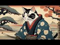 Serene Zen Meditation with Ukiyo-e Cat Art | Japanese Chillhop, Ambient, and Classic Music