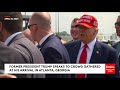 WATCH: Trump Signs Hats, Meets With Supporters Gathered For Him In Atlanta, Georgia