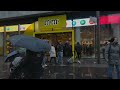 1.50 hours of London Rain ☔️ Central London Rain Walk on Grey Afternoon [4K HDR]