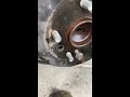 2009 Toyota Venza back rotor removal