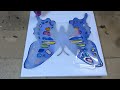 Quick resin butterfly using mica powders