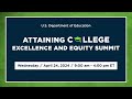 Attaining College Excellence and Equity Advising Summit Livestream