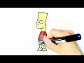 How to draw Bart Simpson #bartsimpson #drawing