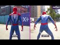 Spider-Man 2 vs Spider-Man Remastered - Gameplay Physics and Details Comparison