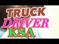 TRUCK DRIVER KSA