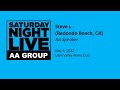 Steve L. Saturday Night Live AA Speaker