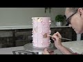 Modern Art Inspired Geometric Cake |Super Fast Way to Add Color and Movement to Wafer Paper