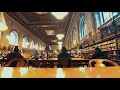 NYC Library ambience ASMR - New York Public Library Study session sounds before NYC Pandemic