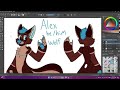 TIMELAPSE DRAWING | DRAWING REQUEST | Alex the Wolf (Not My Character)