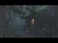 Relaxing Rain for Deep Sleep - Sound of Rain without Thunder in Misty Forest