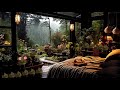 Relaxing Bedroom with Heavy Rain | ASMR | music for deep sleep and relaxation
