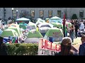 Raw video | Protest camp at Columbia University in support of Palestine