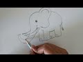 simple steps to draw elephant #elephant #sketching #pencilsketch #artwork #drawing #creativity