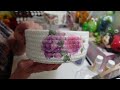 Cotton Rope Basket Decoupage Diy Easy