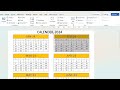 How to Design Calendar in Ms Word | Ms Word me Calendar Kaise Banaye