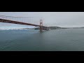 Leaving San Francisco and sailing under the Golden Gate Bridge