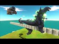 Creepy Monsters Run Away From Pirate Cannon - Animal Revolt Battle Simulator