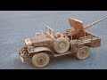 Wood Carving - Dodge WC 52 Military Truck - ASMR Woodworking, DIY Car Model by Awesome Woodcraft