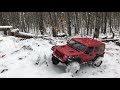 New Jeep Gets Stuck on New Trail - Err Woods 1