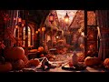 Autumn Cozy Cabin🍁 Peaceful Piano Music and Ambience  Relaxing Rain Sounds